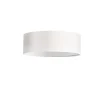 ABBIE Plafond Rund 26cm Vit/Linne