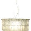 ABELONE Taklampa 47cm Krom/Klar
