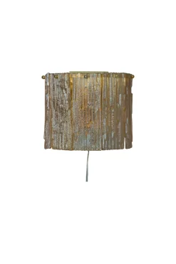 ABELONE Vägglampa 25cm Svart/Amber