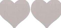 ACCESSORIZE Ljusmanschett 2-pack Hjärta Beige