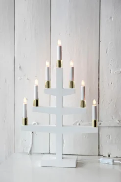 ACCESSORIZE Ljusmanschett 7-pack Mässinghylsa