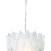 ADRIANA Taklampa 43cm Vit/Krom