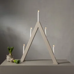ALBO Ljusstake 5L 66cm Beige
