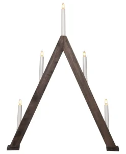 ALBO Ljusstake 5L 66cm Brun