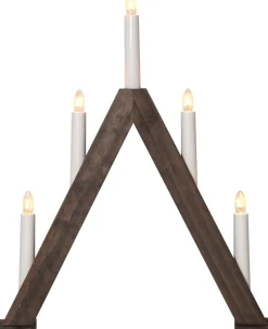 ALBO Ljusstake 5L 41cm Brunbetsad