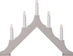 ALMA Träljusstake 33,5cm Beige