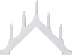 ALMA Träljusstake 33,5cm Vit