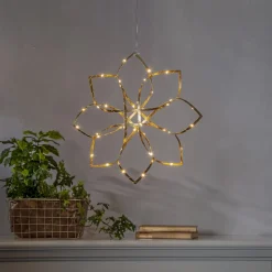 AMAZE Hängande dekoration 40cm 48LED Guld