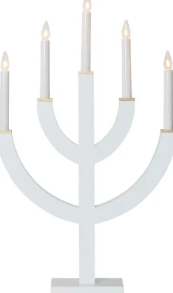 ANNO Ljusstake 5L 59cm Vit