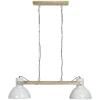 ASHBY Double Takpendel 110cm Trä/Vit