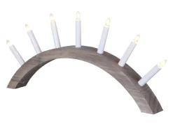 AURA Träljusstake 58cm Brun