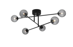 BATON-RIB Plafond 74cm Svart/Rökfärgad