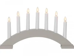 BEA Träljusstake 39cm Grå