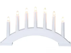 BEA Träljusstake 39cm Vit