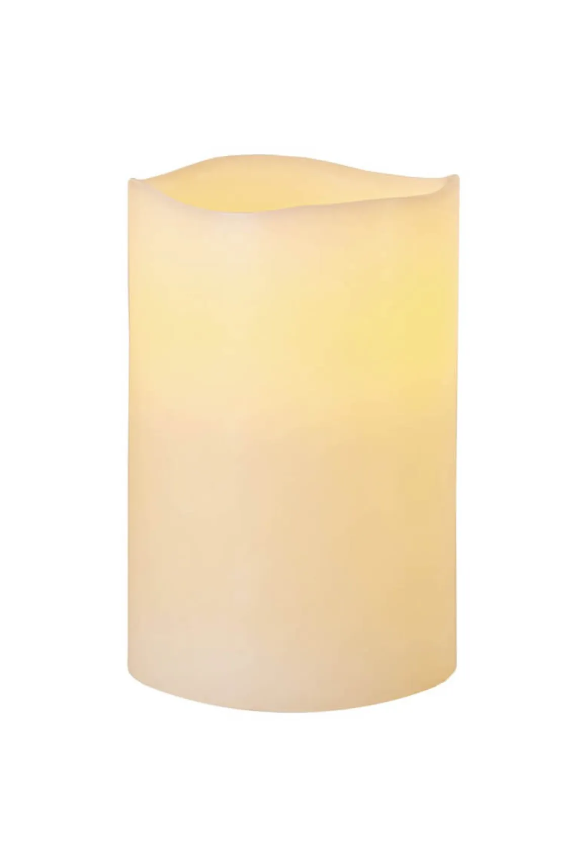 BIG LED-Blockljus 15cm Elfenben