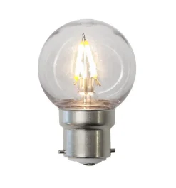 B22 Klot PC Cover 1.4W 2700K 120lm Klar LED-Lampa