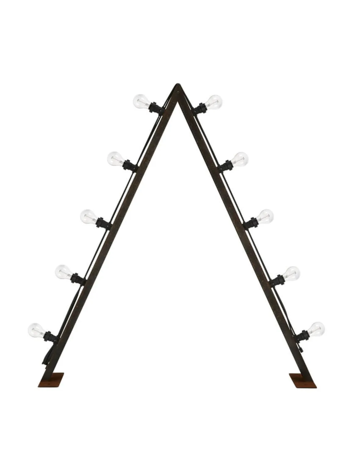BRIGHT Ljusstake Utomhus 10L 120cm Corténstål/Klar