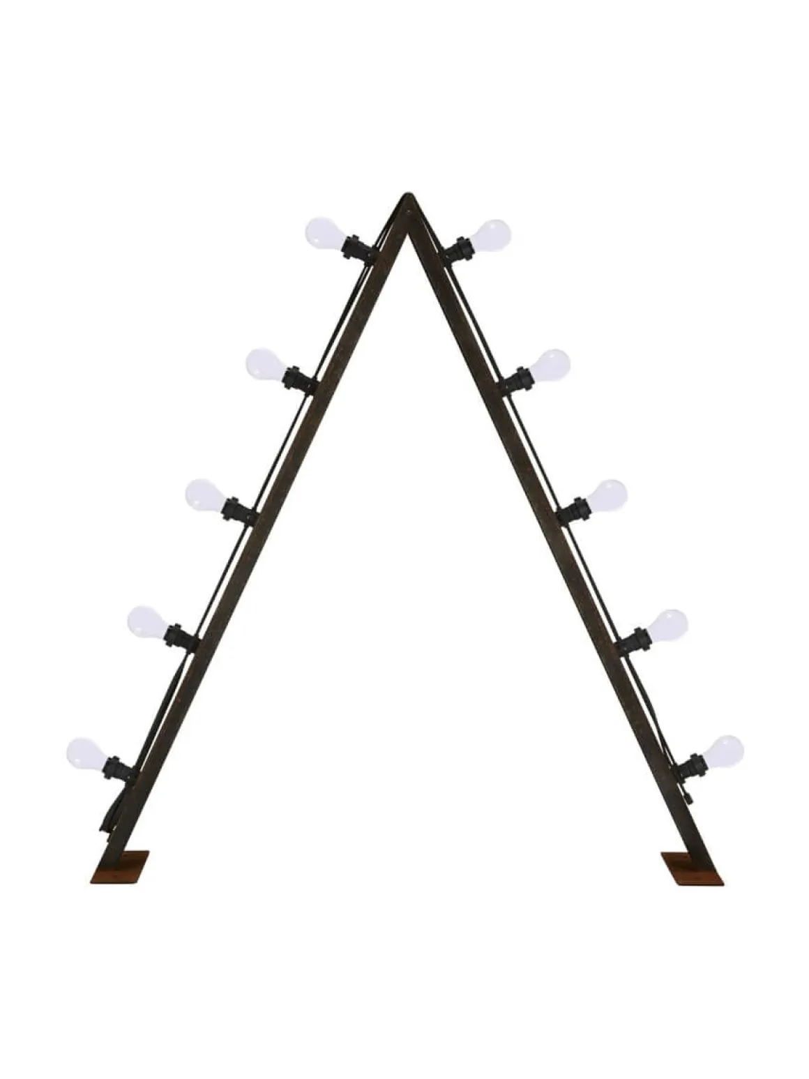 BRIGHT Ljusstake Utomhus 10L 120cm Corténstål/Opal