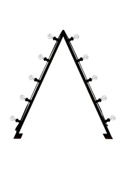 BRIGHT Ljusstake Utomhus 10L 120cm Svart/Klar