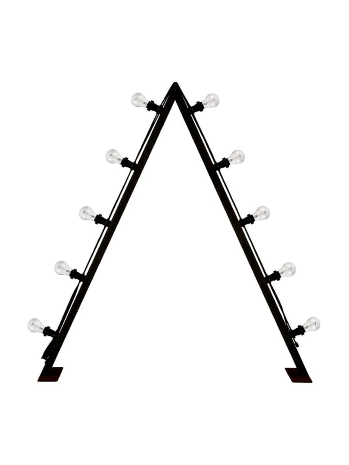 BRIGHT Ljusstake Utomhus 10L 120cm Svart/Klar
