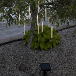 BUBBLY LIGHT-CHAIN Solcells-ljusslinga 180cm 10LED Varmvit/Klar