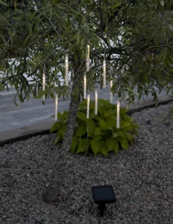 BUBBLY LIGHT-CHAIN Solcells-ljusslinga 180cm 10LED Varmvit/Klar