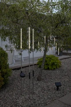 BUBBLY LIGHT-CHAIN Solcells-ljusslinga 180cm 10LED Varmvit/Klar