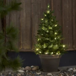 BYSKE LED Julgran 90cm 50LED Grön IP44