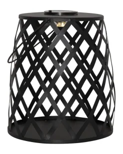 CALABRIA Solcellslykta 28cm Svart