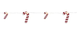 CANDYCANE Ljusslinga Batteri 1,35m 10LED Varmvit/Vit