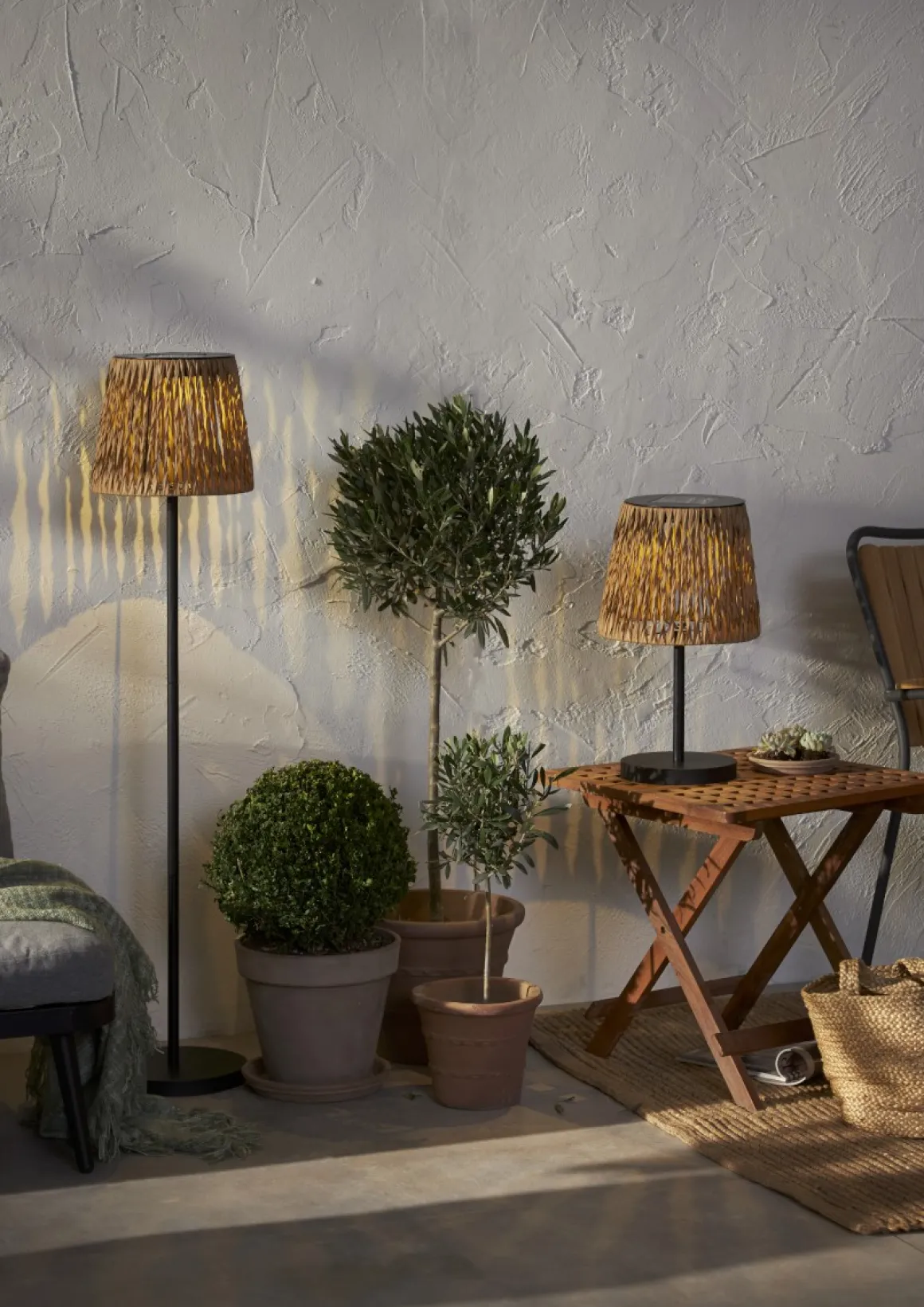 CESTA Solcellslampa 48cm Brun/Svart