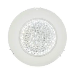 CLUSTER LED-Plafond Rund 30cm Frostad/Kristall