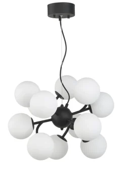 COMO Taklampa 50cm Svart
