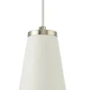CONE Fönsterlampa 9cm Vit/Borstad Stål