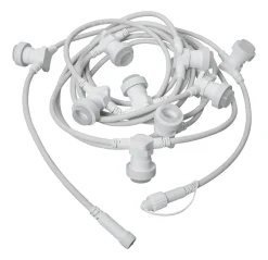 CONNECTA E27 Ljusslinga Extra 7,35m IP44 Vit