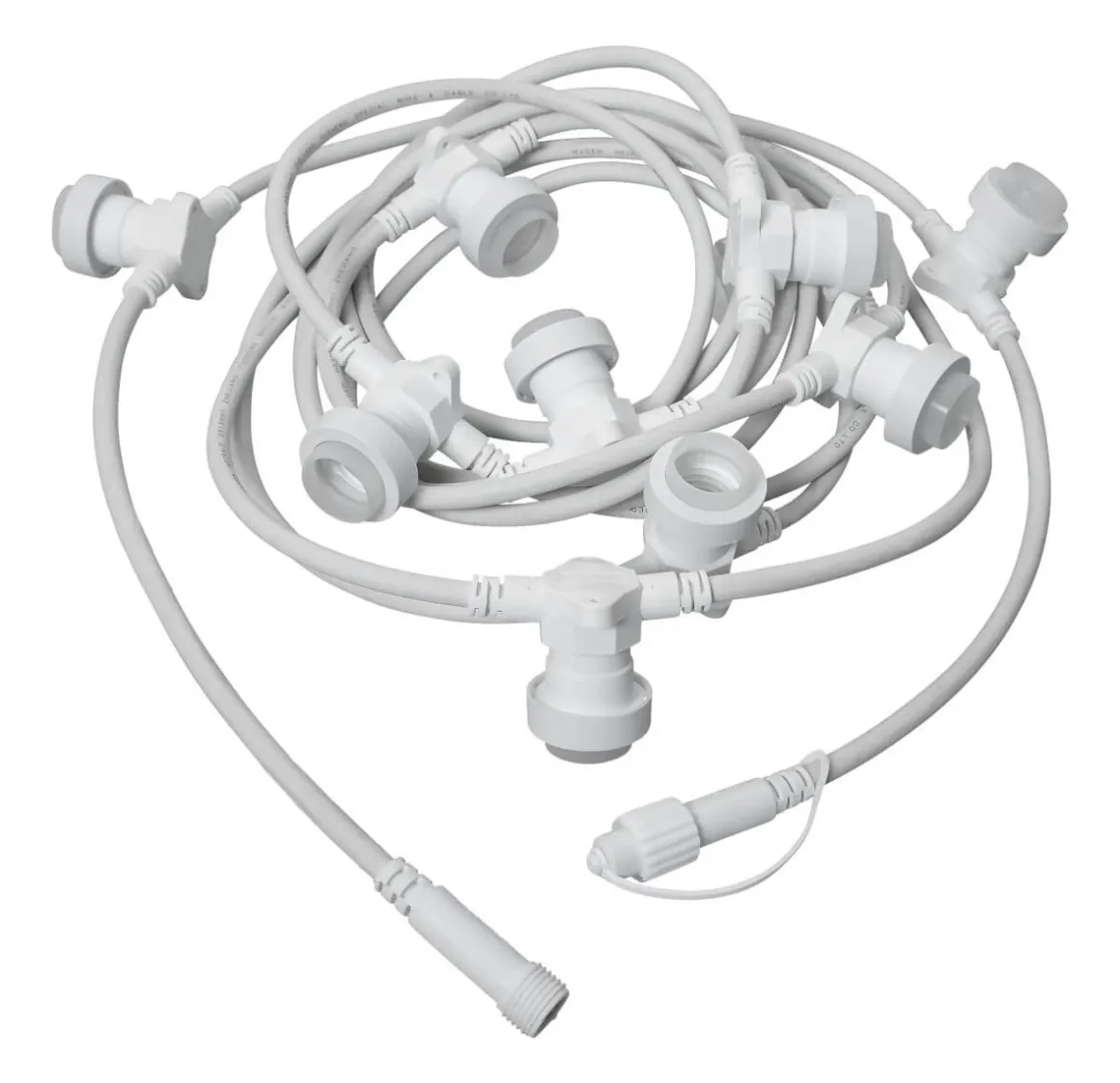 CONNECTA E27 Ljusslinga Extra 7,35m IP44 Vit