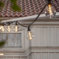 CONNECTA FLAT E27 Ljusslinga Extra 7,35m IP44 Svart