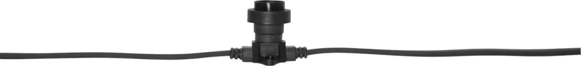 CONNECTA FLAT E27 Ljusslinga Extra 7,35m IP44 Svart