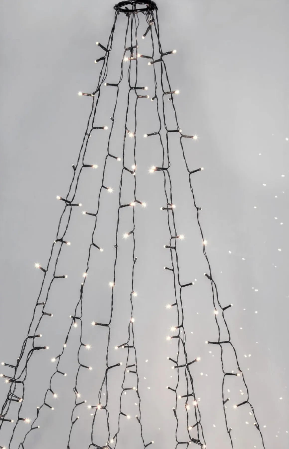 CRISPY ICE WHITE Julgransbelysning 196cm 360LED Vit/Grön IP44