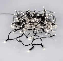 CRISPY ICE WHITE Ljusslinga 12,6m 180LED Vitt/Svart IP44