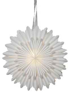 CRYSTAL Pappersstjärna 50cm Vit
