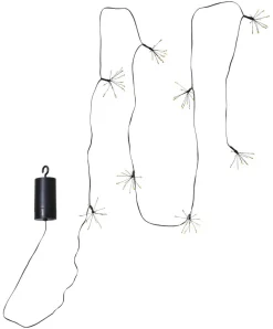 DEW DROP FLOWER Batterislinga 96L 2,1m Svart/Varmvit IP44