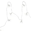 DEW DROP FLOWER Ljusslinga Batteri 2,1m 8LED Daylight/Silver IP44