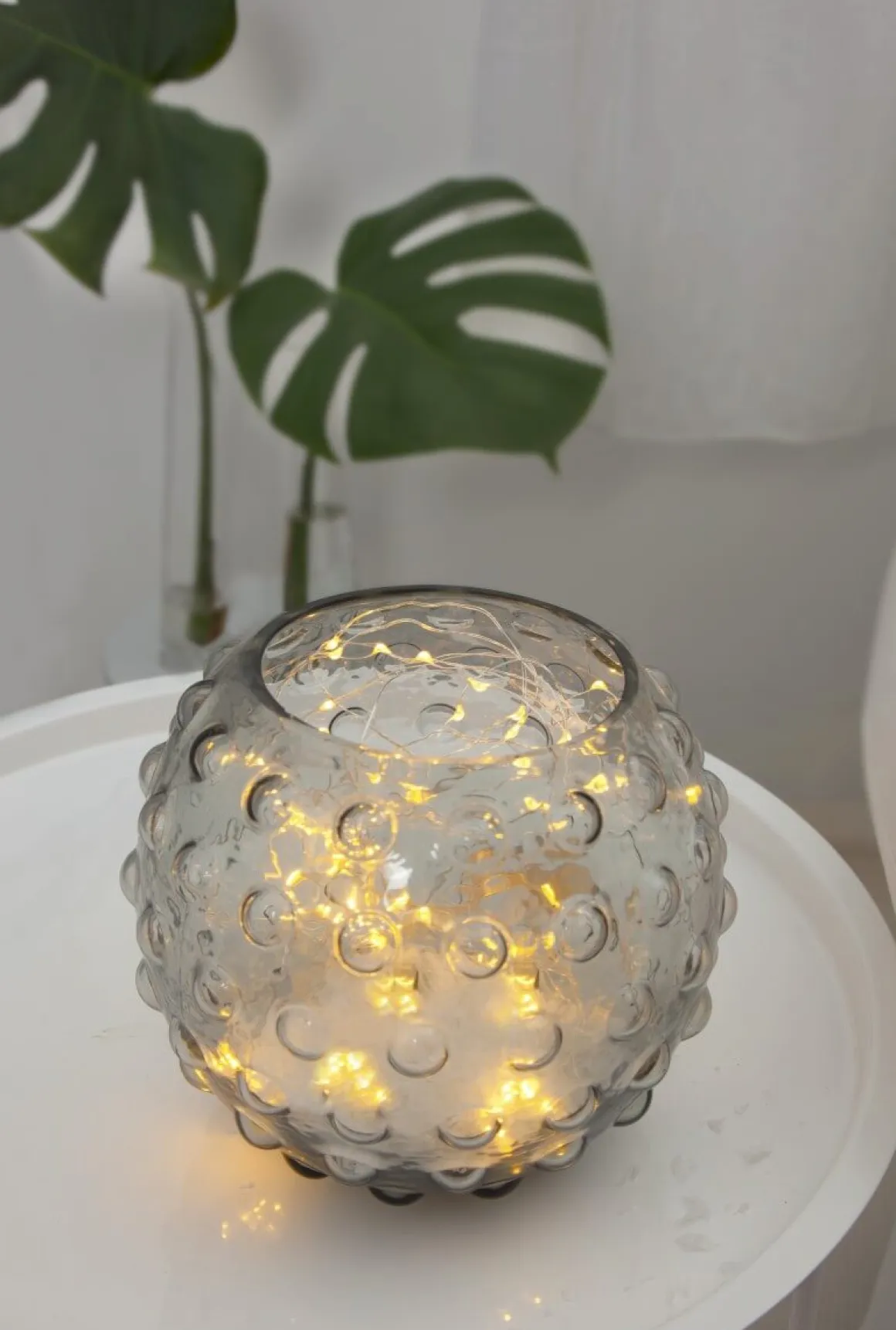 DEW DROP Ljusslinga 80cm 2000K Silver Varmvit