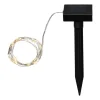 DEW DROP Solcells-Ljusslinga 5m Silver/Svart