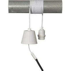 E27 BASIC Sladdställ m.Takkopp 3,5m Vit