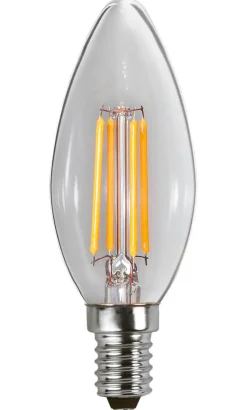E14 Kronljus 3-Steg Dimbar Minne 4.2W 3000K 470lm Klar LED-Lampa
