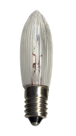 E10 Reservlampa 3-pack 24V Transparent