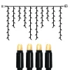 EXTRA SYSTEM 24 Istappsslinga 2m 98LED Varmvit/Svart IP44