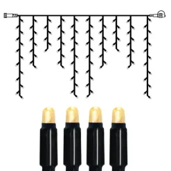 EXTRA SYSTEM 24 Istappsslinga 2m 98LED Varmvit/Svart IP44